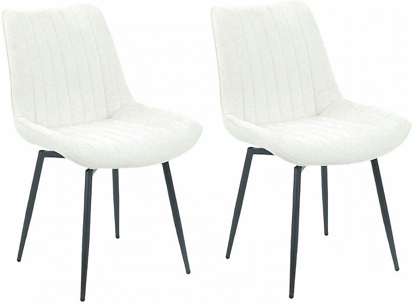 HELA 4-Fußstuhl "NEWPORT", (Set), 2 St., Microfaser-Webstoff, 4-Fuß,XL-Sitz günstig online kaufen