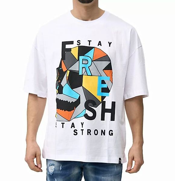 Denim House T-Shirt Cooles Herren Oversize T-Shirt mit Totenkopfdruck in Lo günstig online kaufen