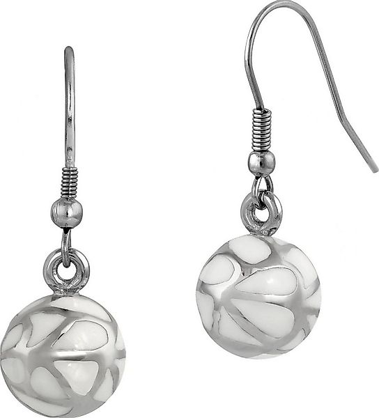 Amello Paar Ohrhänger Amello Ohrringe Edelstahl Ohrhänger Kugel (Ohrhänger) günstig online kaufen