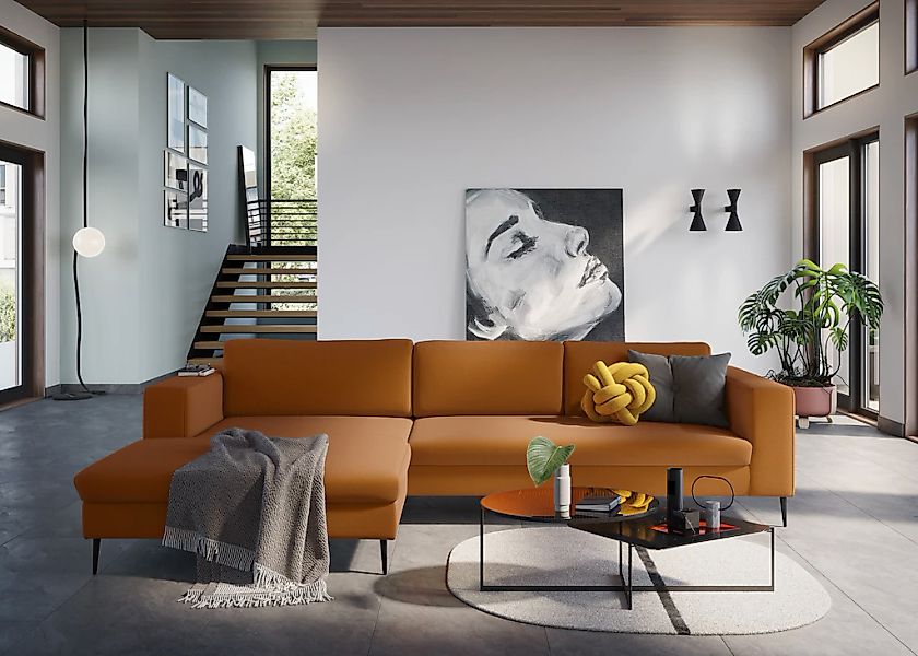DOMO collection Ecksofa "Modica, zeitlos und elegant, L-Form", moderne Opti günstig online kaufen