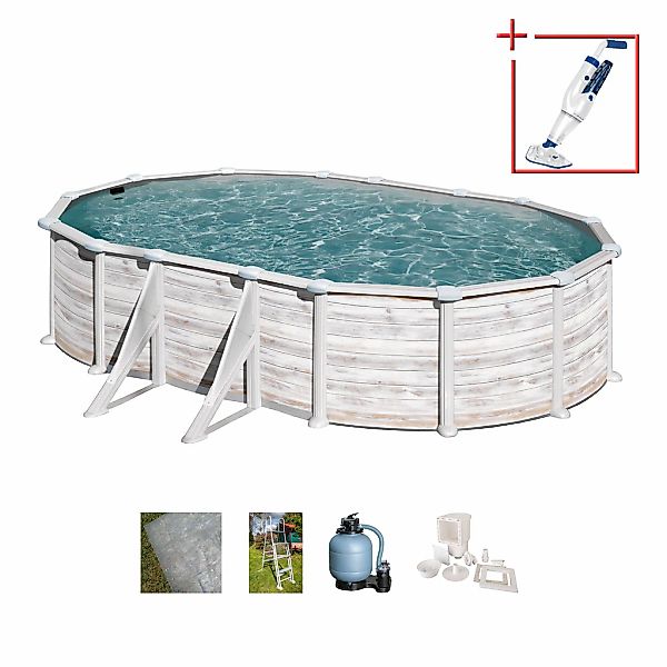 Gre Ovalpool "GROENLANDIA" Höhe: 132 cm, in versch. Größen erhältlich günstig online kaufen
