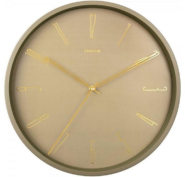 Karlsson Uhr Wanduhr Belle Numbers Metal Moss Green günstig online kaufen