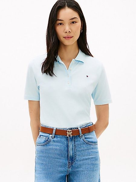 Tommy Hilfiger Poloshirt 1985 REG PIQUE POLO mit Logo-Stickerei, Seitenschl günstig online kaufen