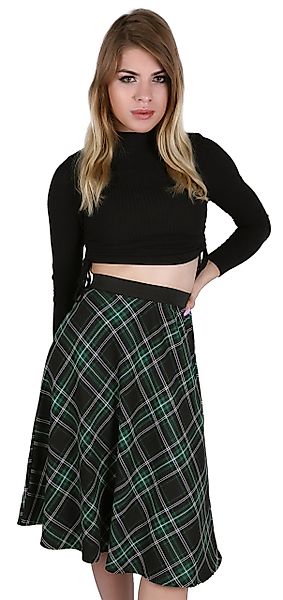 Sarcia.eu Midikleid John Zack Midirock grün-schwarz günstig online kaufen