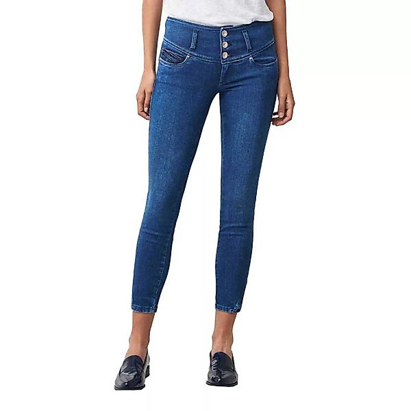 Salsa Jeans Push Up Mystery Capri Details Jeans 34 Blue günstig online kaufen