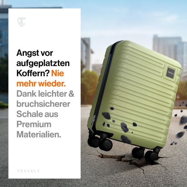 Travely Koffer Polycarbonat Handgepäck Koffer 55x40x20cm günstig online kaufen