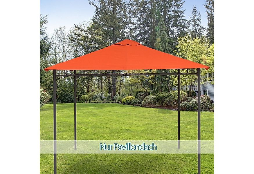 Outsunny Pavillon-Ersatzdach Pavillonabdeckung, Orange, 180 g/m², 295 x 295 günstig online kaufen