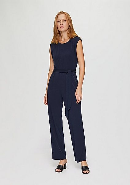 s.Oliver Jumpsuit Overall Fließender Jersey-Jumpsuit mit Falte und Bindegür günstig online kaufen