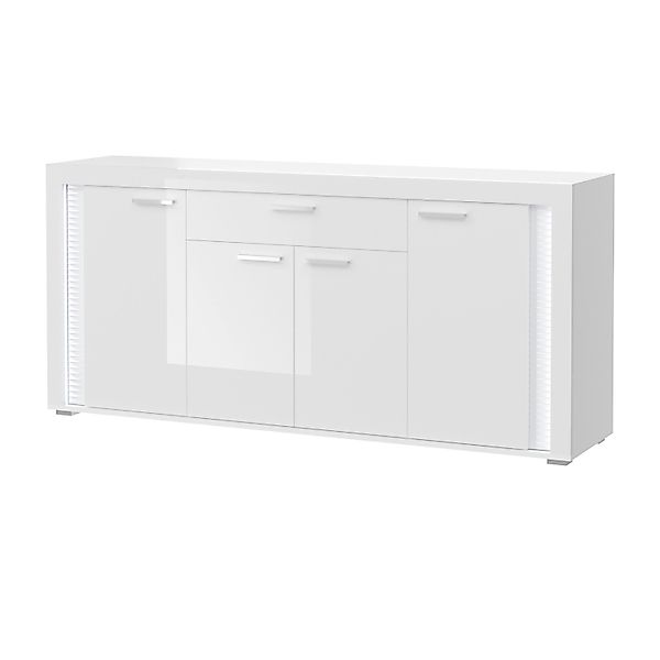 Inn.Furn Sideboard Weiß Hochglanz 182 cm mit Soft-Close Sunroof günstig online kaufen