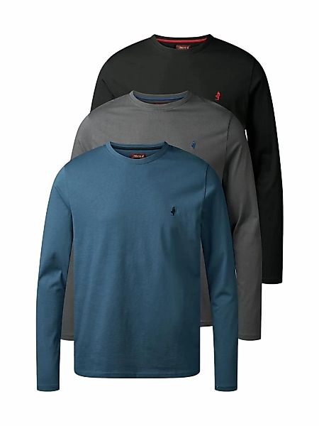 MCS Langarmhemd "MCS 3er-Pack T-shirts long sleeve MCJack" günstig online kaufen