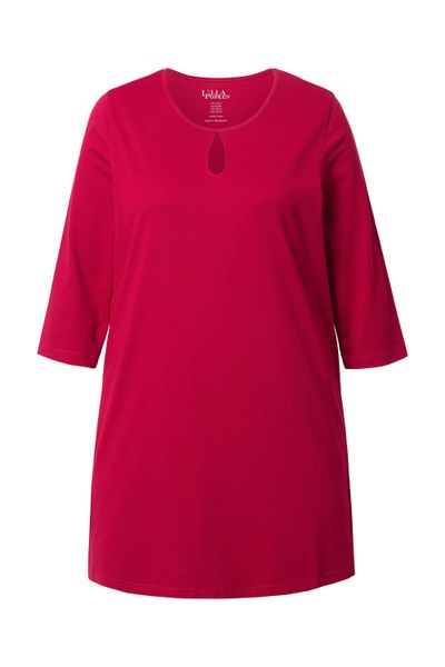 Ulla Popken Longshirt Longshirt A-Linie Rundhalsausschnitt günstig online kaufen