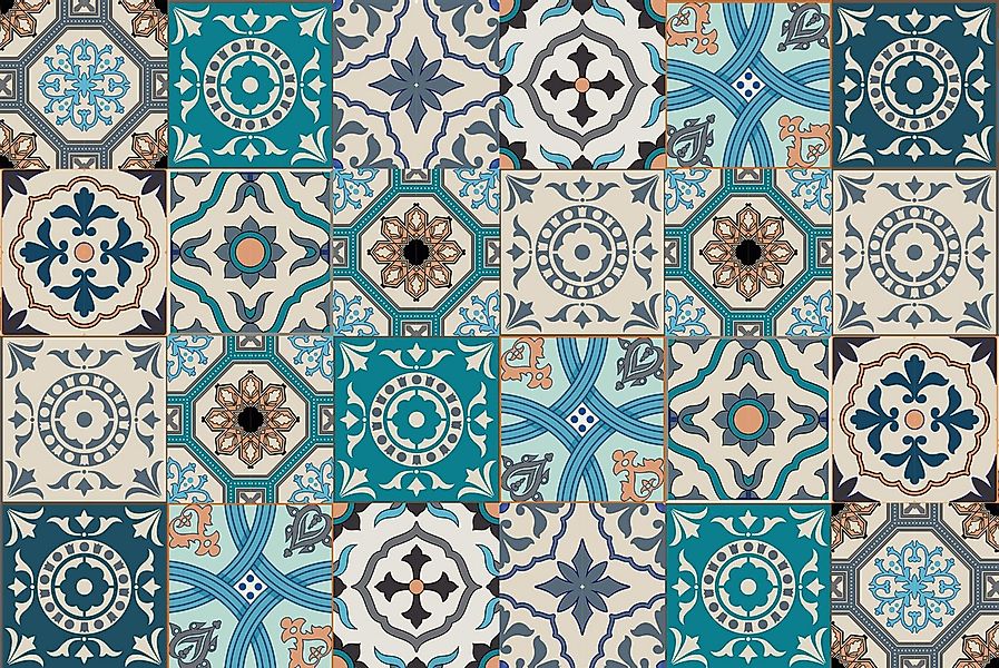 queence Küchenrückwand Fliesenmuster Kachel Optik - Spritzschutz Wandschutz günstig online kaufen