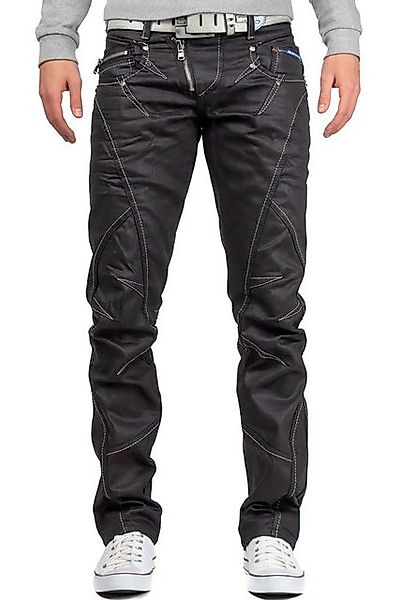 Cipo & Baxx 5-Pocket-Jeans Hose BA-C0812 W38/L34 (1-tlg) in Schwarz Glänzen günstig online kaufen