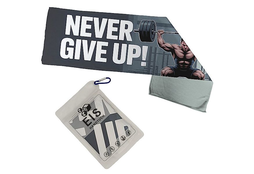 speecheese Sporthandtuch Never Give Up Eishandtuch für Fitnessfreaks günstig online kaufen