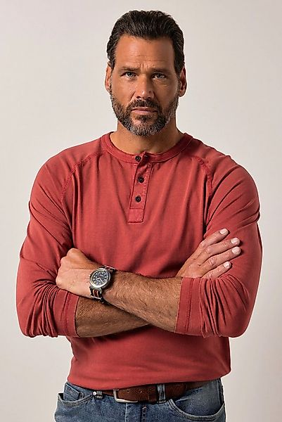 JP1880 T-Shirt JP1880 Henley Langarm Vintage Look bis 8 XL günstig online kaufen