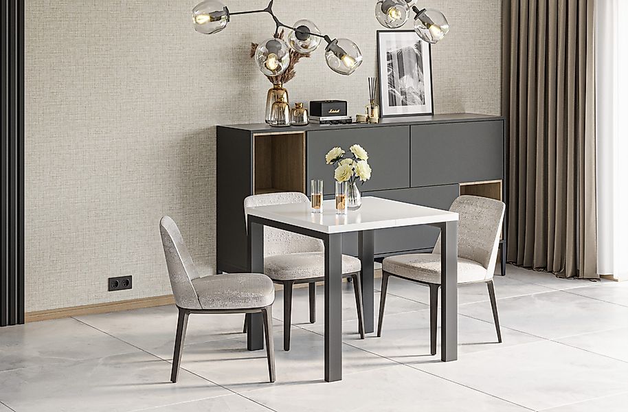 Endo-Moebel Kulissen-Esstisch "Garant 80" 80-170cm ausziehbar günstig online kaufen