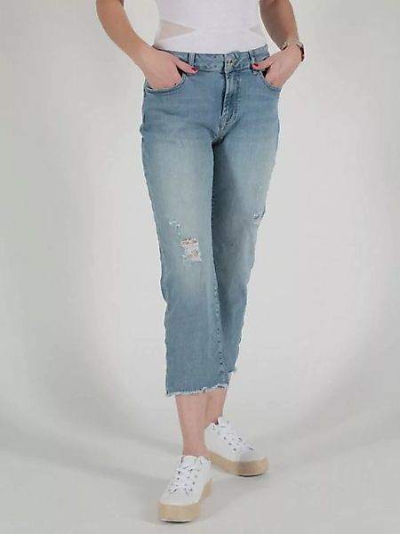 Miracle of Denim 7/8-Jeans Vera Wide Leg mit ausgefallenem Muster günstig online kaufen