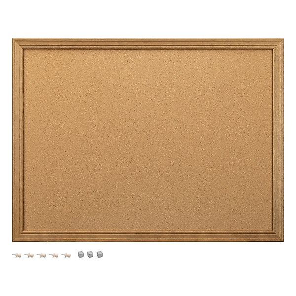 Navaris Memoboard Magnetische Kork Pinnwand 60x45cm günstig online kaufen