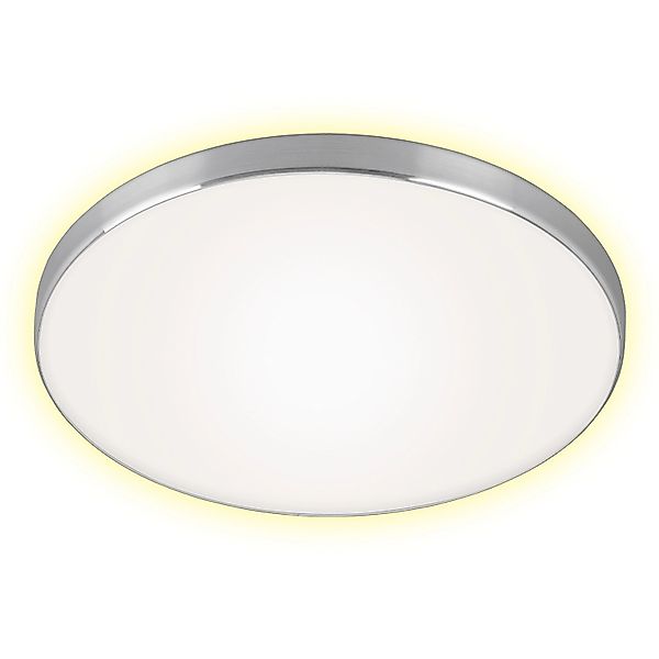Briloner LED-Deckenleuchte Simpa Backlighteffekt 35,5 cm x 6,5 cm Silber-We günstig online kaufen