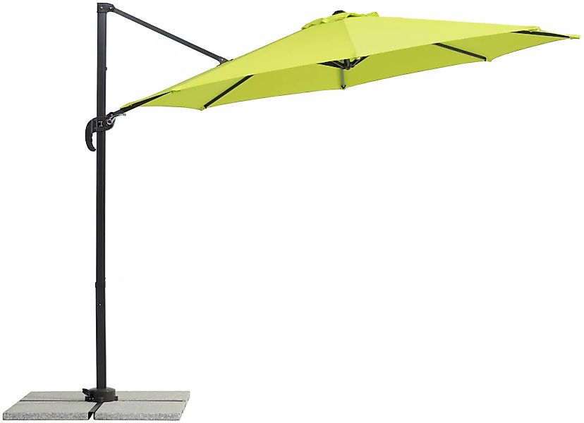 Schneider Ampelschirm Ø 300 cm Apfelgrün mit Kurbelmechanik günstig online kaufen