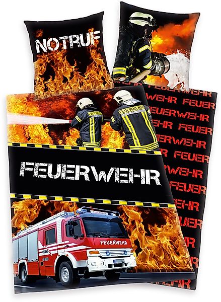 Herding Young Collection Kinderbettwäsche Feuerwehrmann Sam, günstig online kaufen