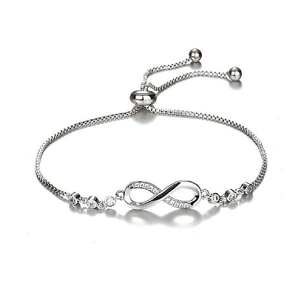 PANDACHARMS Silberarmband Infinity mit Steinen, 925 Silber mit Zirkonia, Lä günstig online kaufen