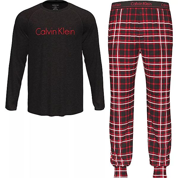 Calvin Klein Underwear Langarm-set Hosen Pyjama XL Almost Blk Top / Jones P günstig online kaufen