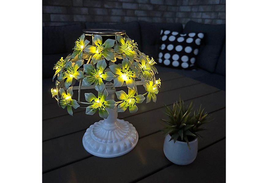 Online-Fuchs LED Außen-Tischleuchte - Solar Tischlampe kabellos mit 31 Hibi günstig online kaufen