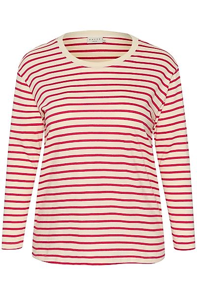 KAFFE Curve Langarmbluse Langarm-Shirt KCwinni Große günstig online kaufen