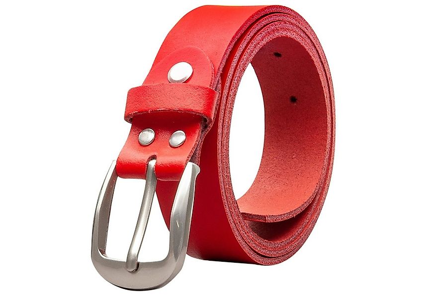 COLOGNEBELT Ledergürtel OM32-SL-Rot MADE IN GERMANY, Rot Kürzbar, 100 % Ech günstig online kaufen