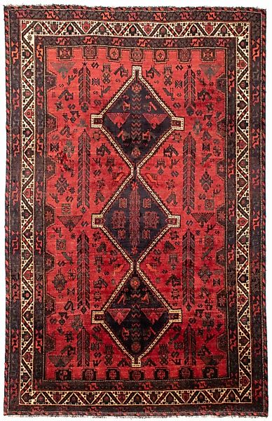 morgenland Wollteppich »Shiraz Medaillon Rosso 318 x 206 cm«, rechteckig, U günstig online kaufen