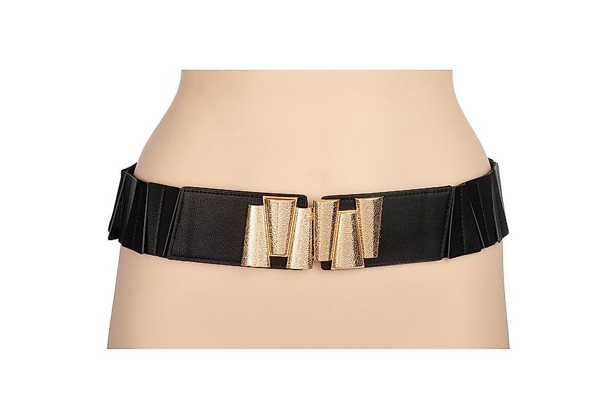 Cassandra Accessoires Taillengürtel "Cone" Stretchgürtel mit goldenem Haken günstig online kaufen