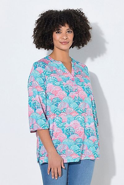 Angel of Style Longbluse Bluse A-Linie Muschel-Muster 3/4-Ärmel günstig online kaufen