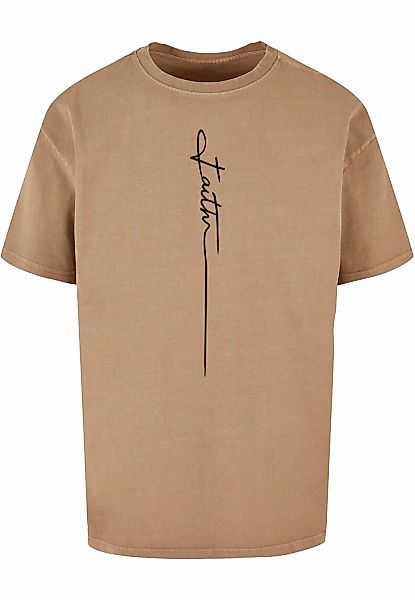 Merchcode T-Shirt "Merchcode Herren Faith Acid Washed Oversized Tee" 1 Stk. günstig online kaufen