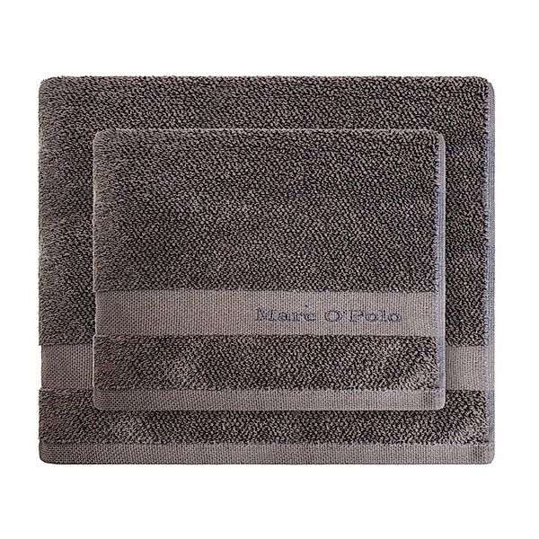 Marc O'Polo Home Handtücher Melange Marine günstig online kaufen