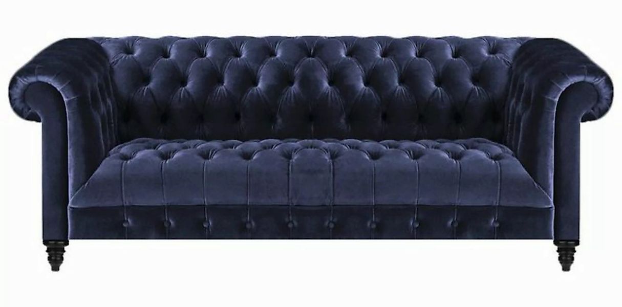 Xlmoebel Sofa Dreisitzer Chesterfield Sofagarnitur für das Wohnzimmer in Bl günstig online kaufen