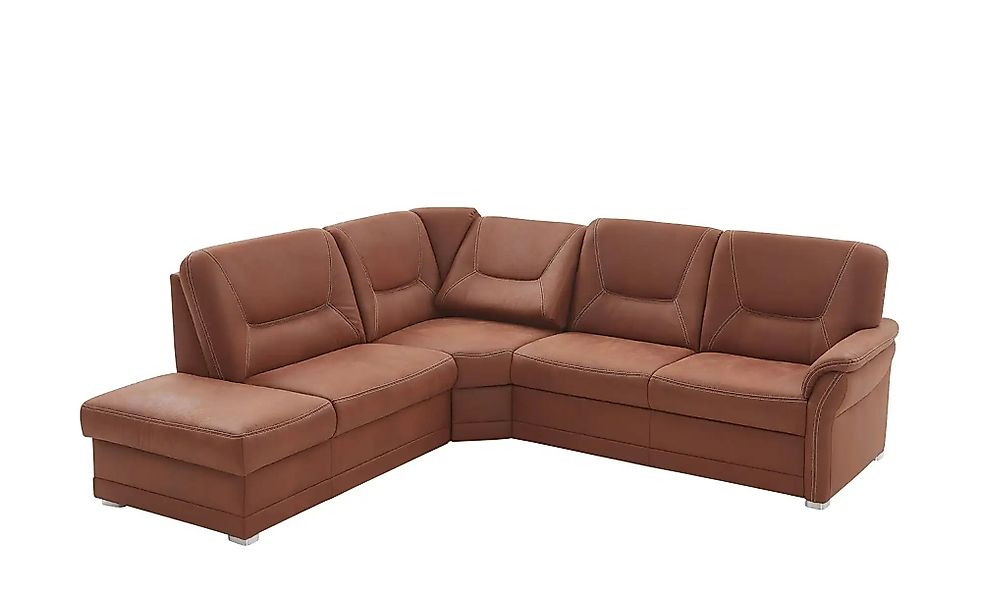 meinSofa Ecksofa aus Mikrofaser Edda ¦ braun ¦ Maße (cm): B: 253 H: 96 T: 2 günstig online kaufen