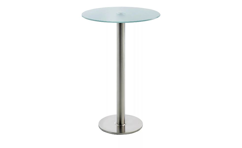 Glas-Stehtisch - silber - 109,5 cm - Tische > Bartische - Möbel Kraft günstig online kaufen