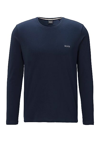 BOSS Langarmshirt Mix&Match LS-Shirt R mit BOSS Stickerei auf der Brust günstig online kaufen
