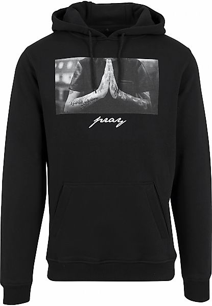 MisterTee Rundhalspullover "MisterTee Herren Pray Hoody" 1 Stk. günstig online kaufen