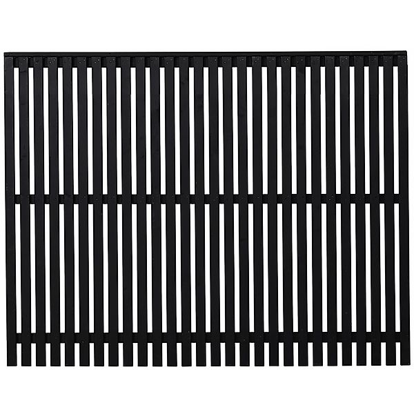 Sichtschutzzaun Sendai Nadelholz Schwarz 180 cm x 140 cm günstig online kaufen