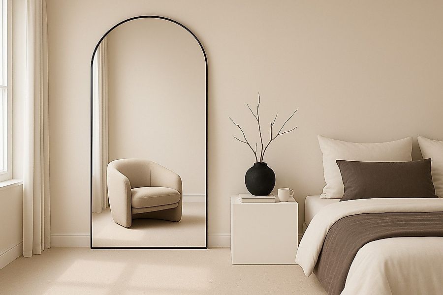 BOURGH Ganzkörperspiegel ONIRIQUE 190x110cm gebogener Standspiegel günstig online kaufen
