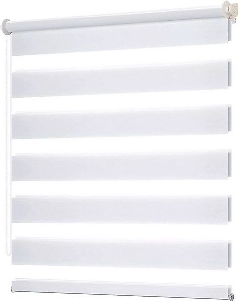 Doppelrollo rollos für Fenster ohne Bohren 130cm, OUBO, Lichtschutz, freihä günstig online kaufen