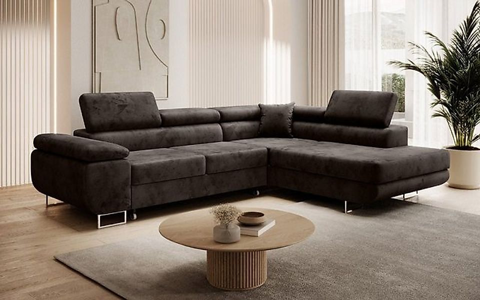 Luxusbetten24 Schlafsofa Designer Sofa Aston Samt, mit Stauraum und Schlaff günstig online kaufen