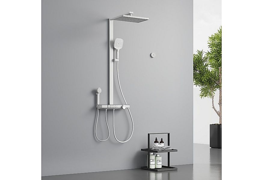 EMKE Duschsystem Duschsäule mit Thermostat und Bluetooth-Steuerung, moderne günstig online kaufen