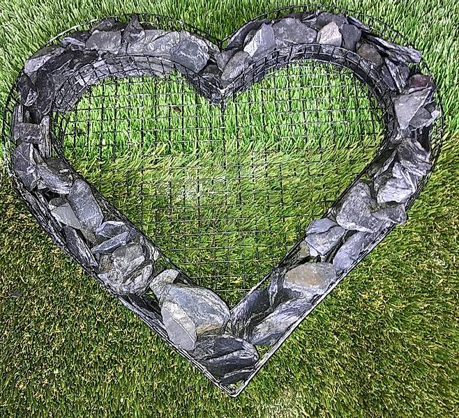 Gartenwelt Riegelsberger Gartenfigur Herz Gitter Grabschmuck günstig online kaufen