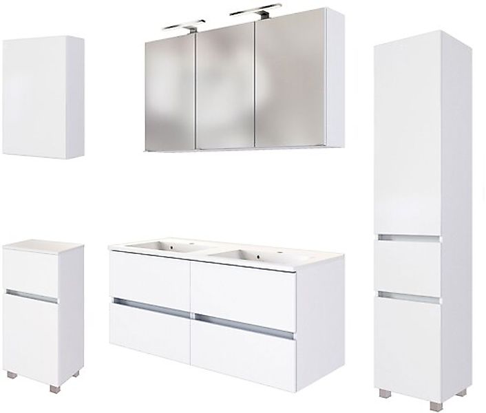 welltime Badmöbel-Set »Welltime Möbel Baabe Waschtisch-Set 3tlg. oder 5tlg. günstig online kaufen