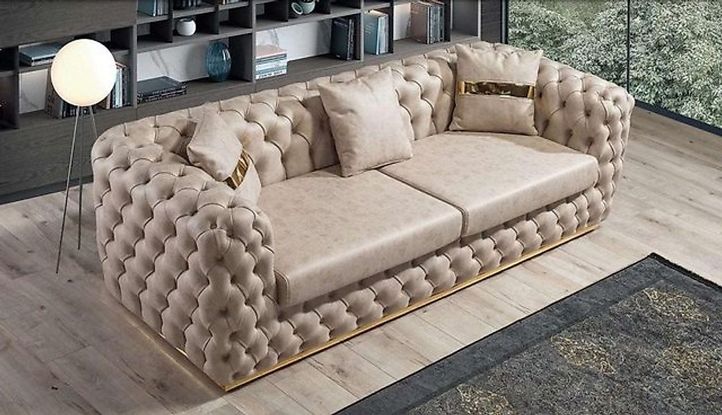 Xlmoebel 3-Sitzer Dreisitzer Chesterfield Couch Luxuriöses Modernes Design, günstig online kaufen