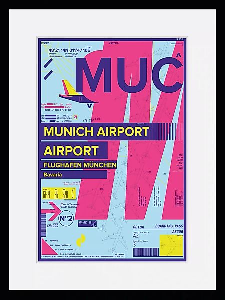queence Bild "MUC AIRPORT", Flugzeuge, (1 St.) günstig online kaufen