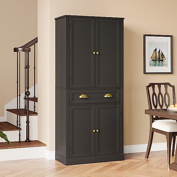 HAUSS SPOLE Hochschrank 182cm Highboard Küchenschrank günstig online kaufen